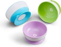 Photo 1 of 3 Pack Suction Bowls with Munchkin Stay Strong Suction
