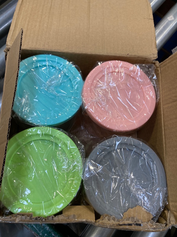 Photo 1 of 4 Pack Creami Pint Containers and Lids for Ninja, Compatible with Ninja NC299 NC300 NC301 Series Creami Maker Machine Accessories, BPA Free & Dishwasher Safe, Assorted Colors