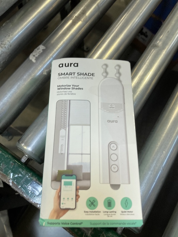 Photo 1 of Aura Roller Smart Shade Driver, Remote Control & WiFi Dongle | Automate Existing Blinds | Beaded Window Shade Compatible | Rechargeable Long-Life Battery | Set Up Schedules | Hands Free Voice Control
