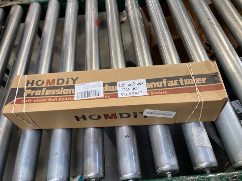 Photo 1 of homdiy 5 Pack 14 Inch Heavy Duty Center Mount Drawer Slides for Cabinet and Dresser Bottom Mount Drawer Rails 3/4 Extension Glide Track