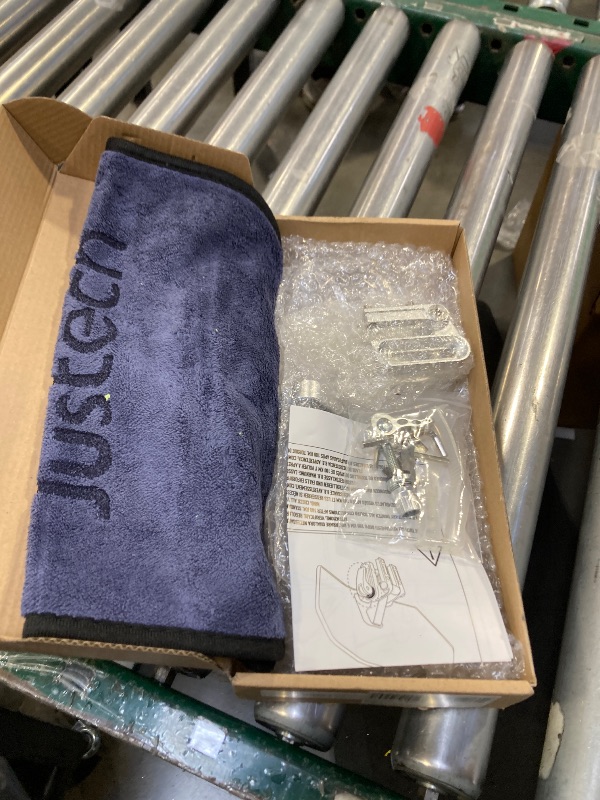 Photo 1 of Justech Motorcycle Windshield, Adjustable Motorcycle Windshield Extension Spoiler Clips, Universal Windscreen Wind Air Deflector for Kawasaki BMW Triumph Motorbike-Transparent, Silver Bracket