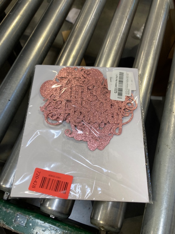 Photo 1 of 12PCS A Sweet Little Girl is on Her Way Centerpiece Sticks Coquette Themed Baby Shower Decorations Pink Bows Themed Gender Reveal Party Decoration Supplies Rose Gold