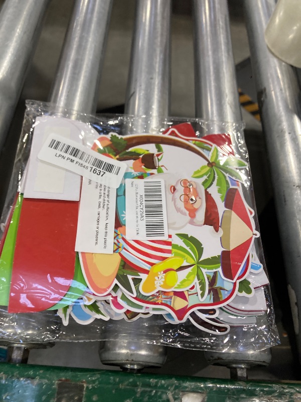 Photo 1 of 12 Pcs Hawaiian Christmas Decorations Honeycomb Centerpieces, Hawaiian Christmas Party Table Decorations, Tropical Christmas Decorations Centerpieces, Mele Kalikimaka Christmas Decorations for Table