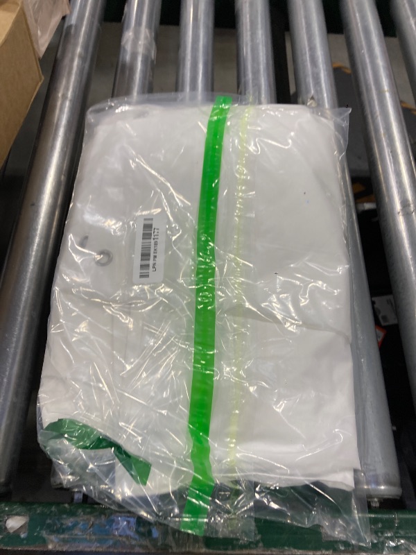 Photo 1 of ALYVIA SPRING Extra Long Fabric Shower Curtain Liner Waterproof - 72" x 84", Soft & Lightweight XL Shower Curtain with Magnets, Machine Washable - 72x84, White