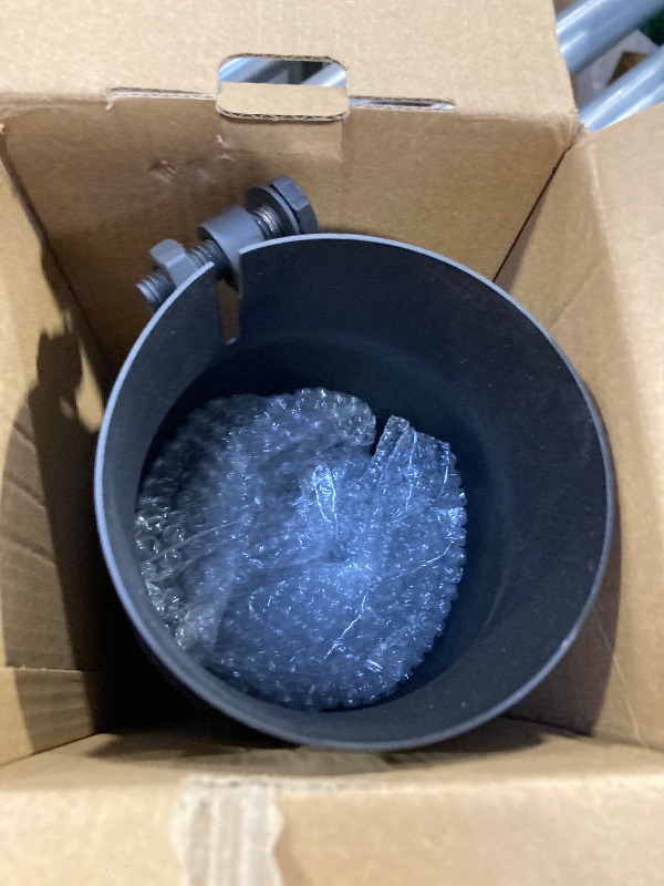 Photo 1 of A-KARCK 4 Inch Inlet Exhaust Tip, Bolt On 4" Inlet 5" Outlet 12" Long Black Coating Exhaust Tailpipe Tip, Stainless Steel Rolled Edge