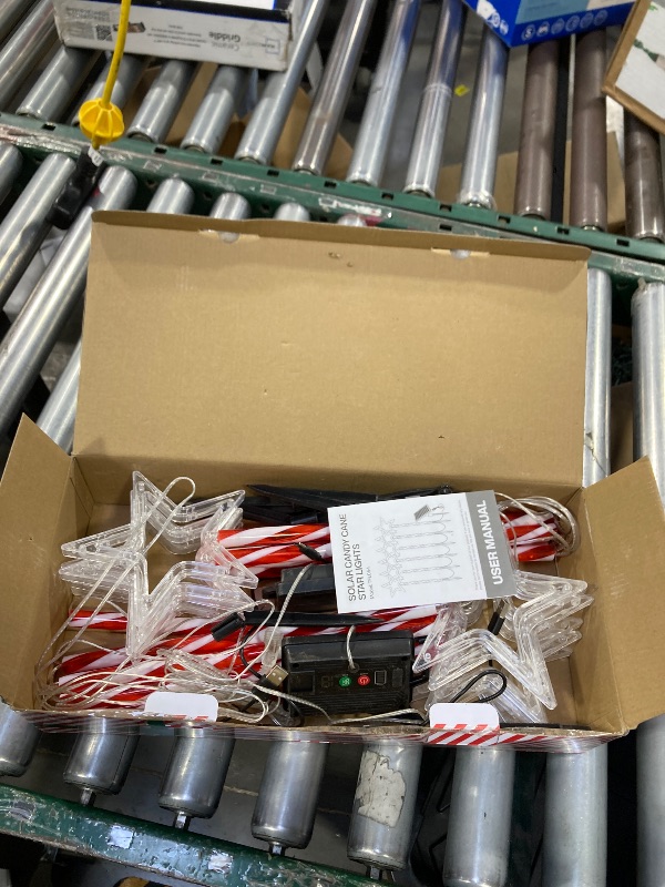 Photo 1 of 12 Pack Christmas Decorations Outdoor, Twinkling Big Star Solar Christmas Lights with 180 Bright LED and 10 Lighting Modes, Warm White Waterproof Xmas Decor for Pathway Yard