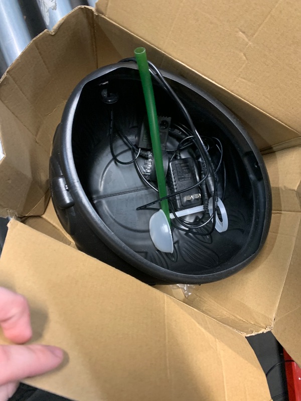 Photo 1 of ***(MISSING BOTTLE)***Zesua Halloween Decorations Indoor - DIY Floating Potion Set with Witches Cauldron and Mist Maker - Spooky Vintage Black Plastic Bowl Hocus Pocus Party Decor for Home Table Mantel Kitchen Room