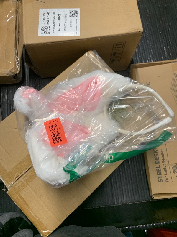 Photo 1 of ***DAMAGED - SEE NOTES/PICTURES***
Aceorna Bunny Ears Headbands Furry Rabbit Ear Headband Party Prom Cosplay Headwear Costume Hair Accessories for Women (White)