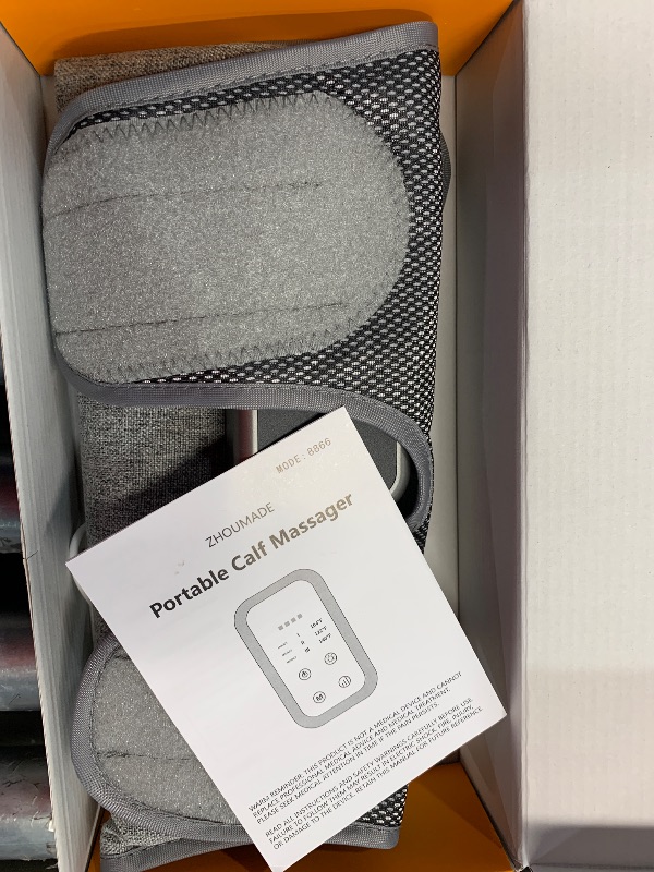 Photo 3 of ZHOUMADE Cordless Leg Massager with Heat and Compression, Rechargeable Leg Compression Massager for Circulation, Muscle Relaxation for Calf, Gifts for Dad Mom Men Women Gym Office Home (1 Piece)