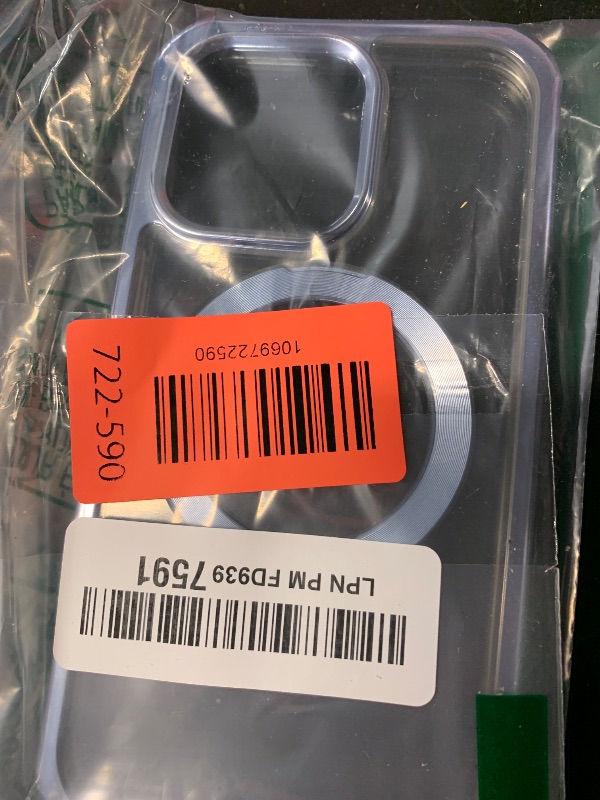 Photo 1 of [CD Metal Ring Stand + Built-in Privacy Screen Protector] Magnetic Case for iPhone 13 Pro 6.1" [Soft Bumper Full Signal] [Compatible with MagSafe] 9H Glass Full Body Shockproof Clear Case, Sierra Blue