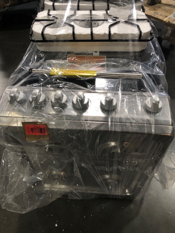 Photo 1 of MINOR DENTS****** MINOR DAMAGE******* UNTESTED*****
Avanti Gas Range Oven, Compact Freestanding Design, 4 Sealed Burners with Electronic Ignition, 2.1 Cu.Ft. Capacity Features Storage Drawer Broiler and Accessories, 20-Inch, Black