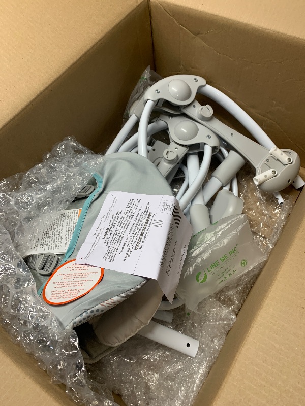 Photo 1 of (used)(see images) Ingenuity InLighten 5-Speed Baby Swing - Swivel Infant Seat