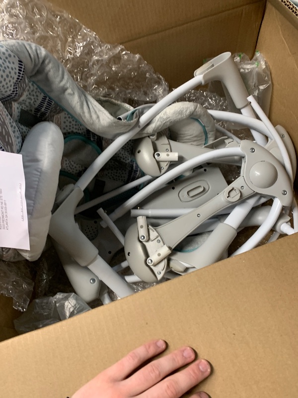 Photo 1 of (used)(see images) Ingenuity InLighten 5-Speed Baby Swing - Swivel Infant Seat