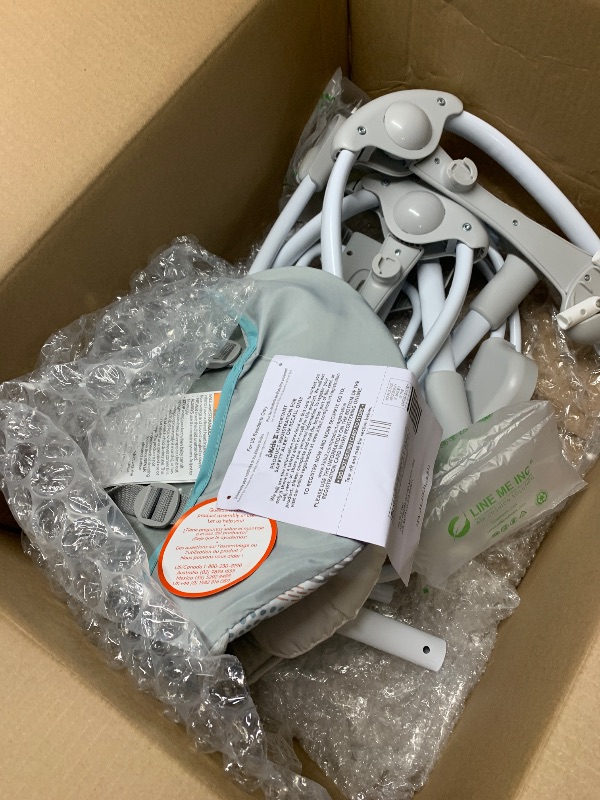 Photo 1 of (used)(see images) Ingenuity InLighten 5-Speed Baby Swing - Swivel Infant Seat