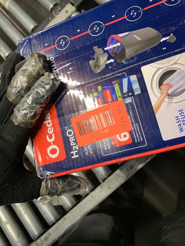 Photo 1 of (used)(unknown if complete) O-Cedar H2prO Flat Mop System with 2 Mop Head Refills | Quick Cleaning Tool