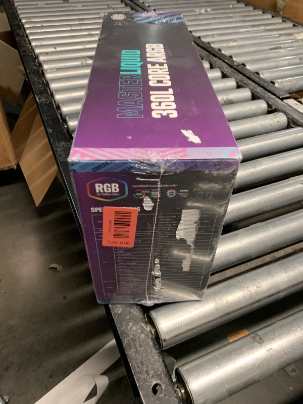 Photo 1 of ***FACTORY SEALED***Cooler Master MasterLiquid 360L Core 360mm Close-Loop AIO Liquid Cooler, ARGB Sync, Gen S Coldplate Pump, 120mm PWM, CryoFuze 14W/mK, AMD Ryzen AM5/AM4, Intel LGA1700/1200 (MLW-D36M-A18PZ-R1) , Black