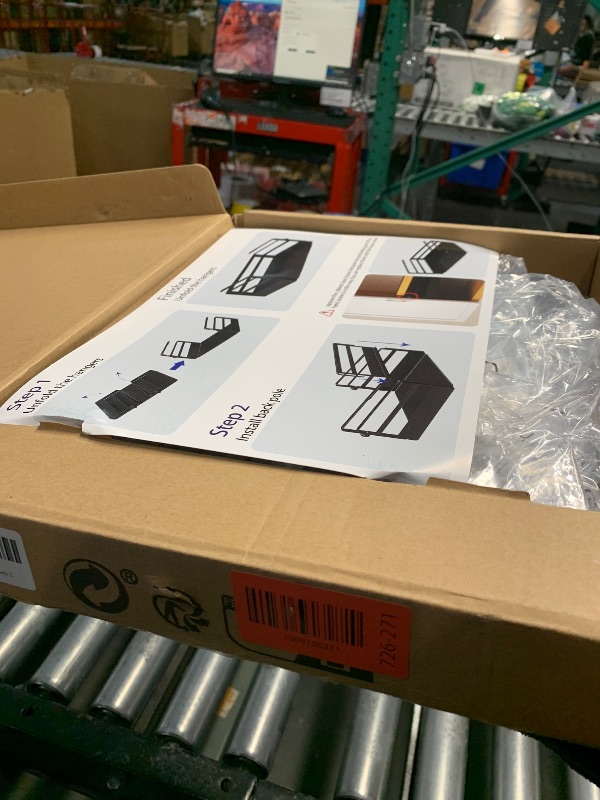 Photo 1 of ***(PARTIAL SET/ ONLY 1)***AmonHouseware 2 Pack Under Shelf Basket Organizers,Adjustable Hanging Under Cabinet Add-on Storage Racks Slide-in Baskets Organizer for Laundry Room Kitchen Pantry Desk Bookshelf, Black