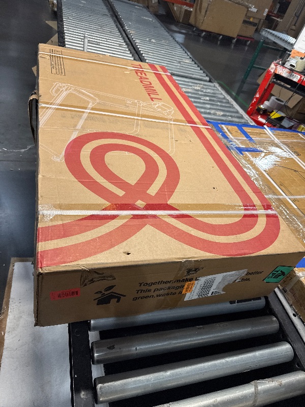 Photo 1 of  Redliro Walking Treadmill with Long Handrails – Treadmill for Seniors 300 lbs Capacity – Foldable, Lightweight with Wheels, Cup & Phone Holder – Recovery Machine for Home or Apartment