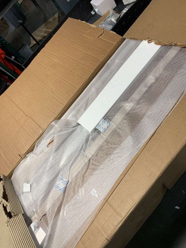 Photo 1 of ***TRUCK/TRAILER PICKUP ONLY***NTC Lupin Wooden Bed Frame with Headboard and Natural Rattan, Solid Oak/Rubber Wood Foundation with Silent Slats, 1000 Lb Capacity, Effortless Assembly (Natural Cane - Dark Walnut, King)