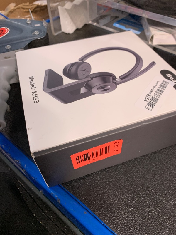 Photo 1 of (Upgraded Version) Wireless Headset, Bluetooth Headset with Noise Cancelling Microphone, Best Headphones with Mic Mute & USB Dongle for PC/Computer/Laptop/Cell Phones/Remote Work/Call Center