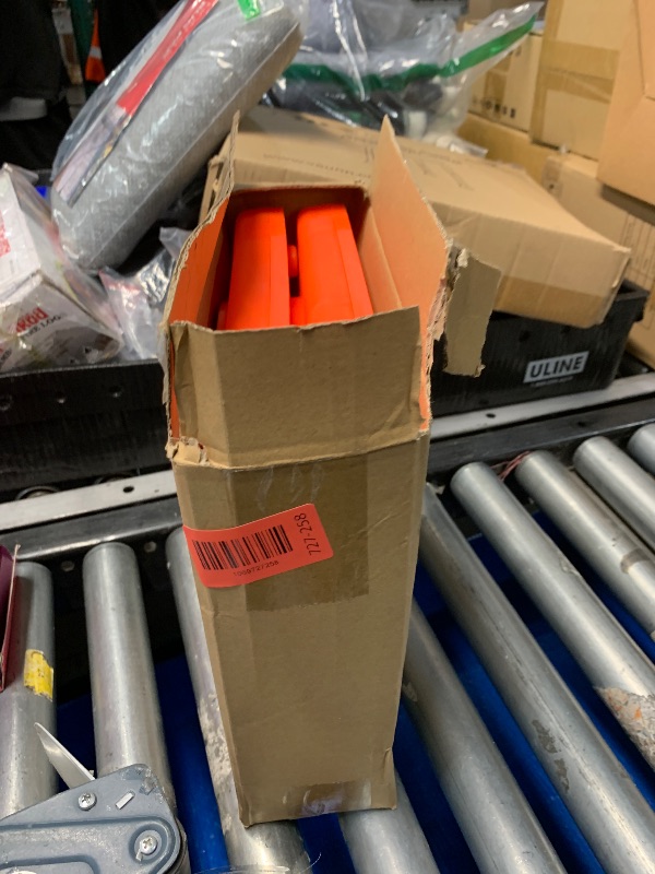 Photo 1 of [2 Pack]28 Inch Collapsible Traffic Safety Cones - Parking Cones with Reflective Collars, Orange Safety Cones for Parking lot, Driveway, Driving Training etc