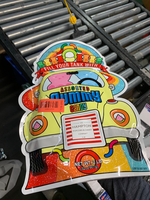 Photo 1 of ***EXPIRATION:10/10/25***Punch Buggy Assorted Gummy Candy Mix, 2 Pound Gummies Bulk Bag, The Hampton Popcorn & Candy Company
