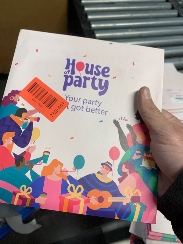 Photo 1 of ***FACTORY SEALED***HOUSE OF PARTY Hocus Pocus Decoration - Halloween Banner & Black Cat Balloon - Perfect Indoor Halloween Party Decoration with Witch & Black Cat Designs