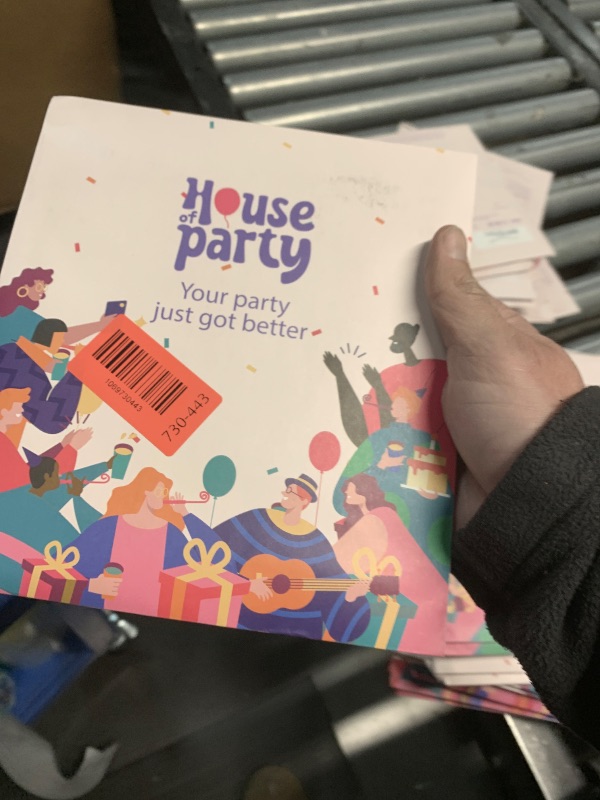 Photo 1 of ***FACTORY SEALED***HOUSE OF PARTY Hocus Pocus Decoration - Halloween Banner & Black Cat Balloon - Perfect Indoor Halloween Party Decoration with Witch & Black Cat Designs