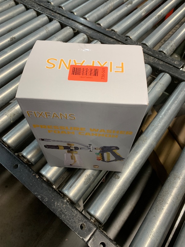 Photo 1 of ***FACTORY SEALED***FIXFANS Foam Cannon Gun Dual Connector Accessory for Pressure Washer, Double Tip Attachment Soap Cannon with Power Washer Short Gun, Car Wash Foam Gun Kit, 1/4" Quick Connect, 5 Nozzles Tips