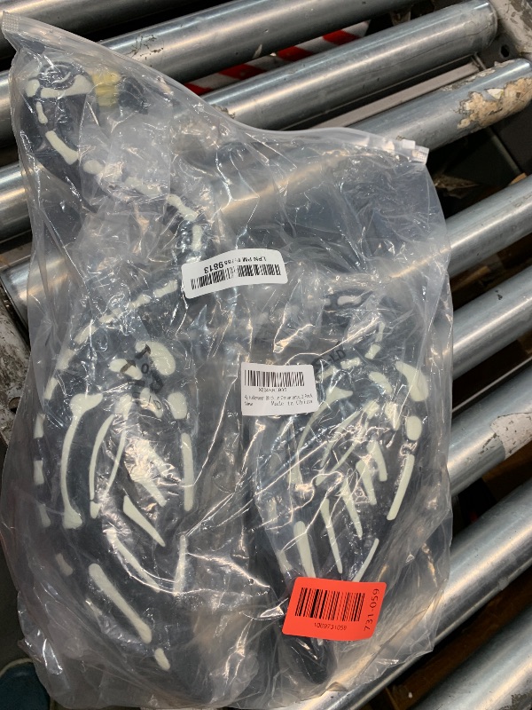Photo 1 of ***(MISSING METAL STEAKS AND ONE HAT)***HVJ Halloween Black Flamingo Skeleton,Skeleton Flamingo Glow in The Dark, Zombie Flamingos for Spooky Graveyard Decorations, Skull Flamingo with Stakes for Halloween Lawn Ornaments, 2 Pack