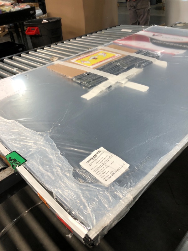 Photo 1 of ****DAMAGED CORNER****PICTURE FOR REFRENCE***VIZ-PRO Large Magnetic Dry Erase White Board for Wall, 72 X 40 inches, Pack of 2, Aluminum Framed Whiteboard with Marker Tray for School Office Home