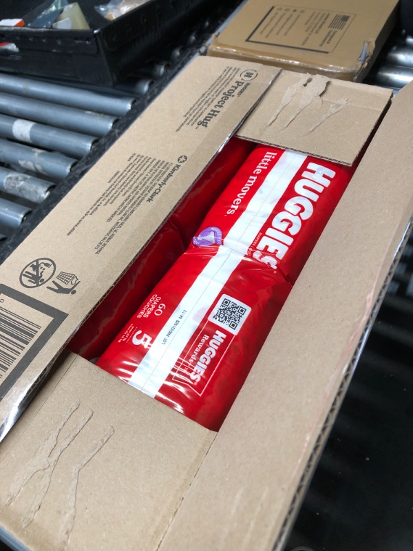 Photo 1 of ****OPEN FOR INSPECTION***Huggies Size 5 Diapers, Little Movers Baby Diapers, Size 5 (27+ lbs), 120 Count (2 Packs of 60)