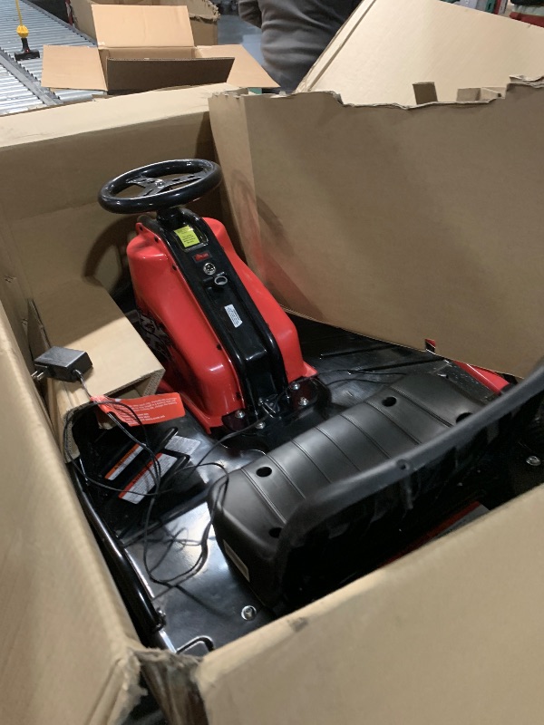 Photo 1 of ****TURNS ON BUT WONT ACCELERATE*****Razor Crazy Cart - 24V Electric Drifting Go Kart - Variable Speed, Up to 12 mph, Drift Bar for Controlled Drifts, Black/Red