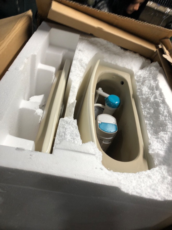 Photo 1 of ***TRUCK/TRAILER PICKUP ONLY***Fine Fixtures Dual-Flush Elongated One Piece Toilet Bowl - Soft Close Seat with High Efficiency Dual Flush in White…