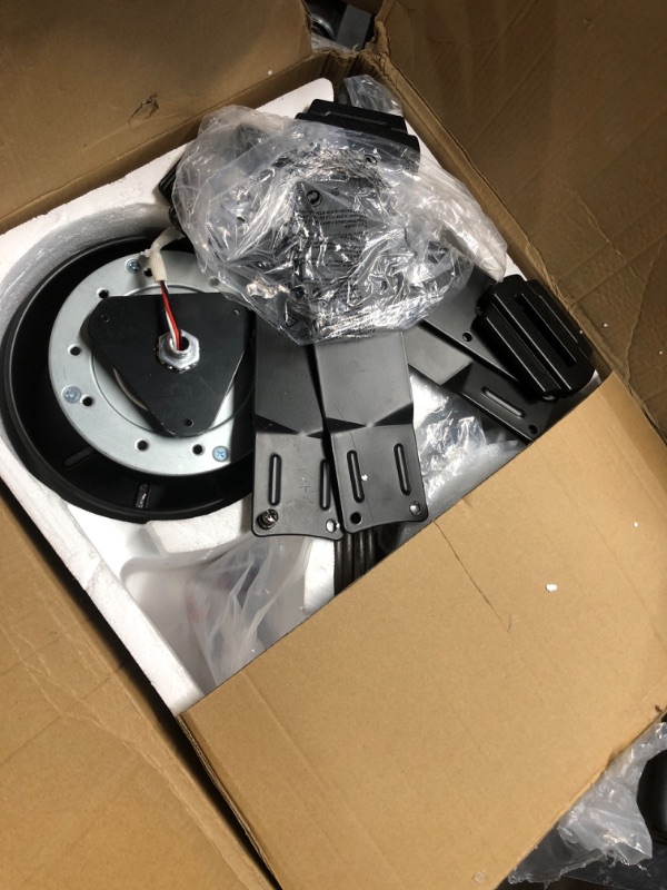 Photo 1 of **************FOR PARTS ONLY-MOTOR IS DAMAGED************
FUMLTP 56inch Ceiling Fans with Lights and Remote/App Control, DC Reversible Motor, Noiseless, Dimmable, Low Profile Modern Ceiling Fan for Bedroom Indoor/Outdoor Use?Brown?