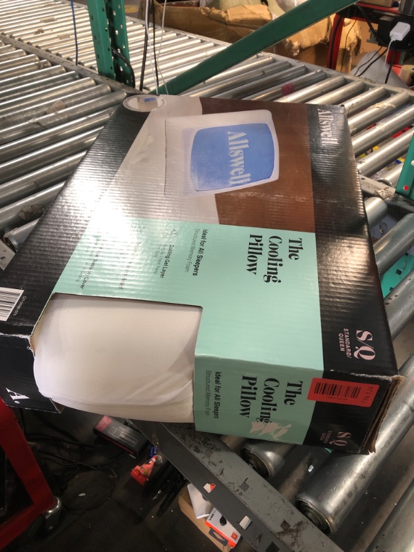 Photo 1 of ***STOCK PHOTO FOR REFERENCE ONLY***Allswell Memory Foam Pillows for Side, Back and Stomach Sleepers, Bed Pillow with Washable Cover and Breathable Mesh, Bed Pillow for Sleeping Standard Size (Grey)