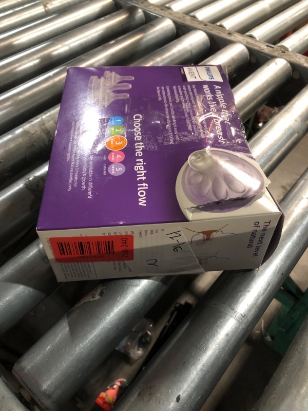 Photo 1 of ***MISSING PARTS******STOCK PHOTO FOR REFERENCE ONLY***Philips AVENT Natural Baby Bottle with Natural Response Nipple, 9oz, 3pk, 