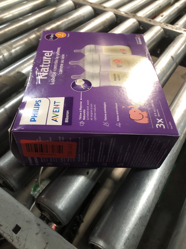 Photo 1 of ***MISSING PARTS******STOCK PHOTO FOR REFERENCE ONLY***Philips Avent Natural Baby Bottle (Pack of 3)