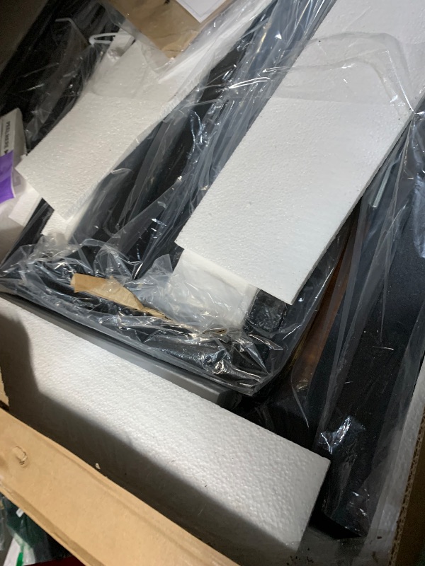 Photo 1 of Feonase 5-Piece Dining Table Set for 4-8 People, 63" Extendable Kitchen Table with 2 Benches and 2 Square Stools, Mid-Century Modern Wooden Dining Room Table, Space-Saving, Walnut