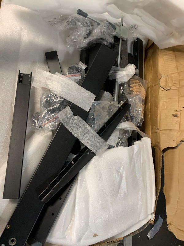 Photo 1 of (used)(unknown if complete) Agilestic L Shaped Electric Standing Desk with 2 Drawers, 63 Inch Ergonomic Adjustable Height Desk with Storage