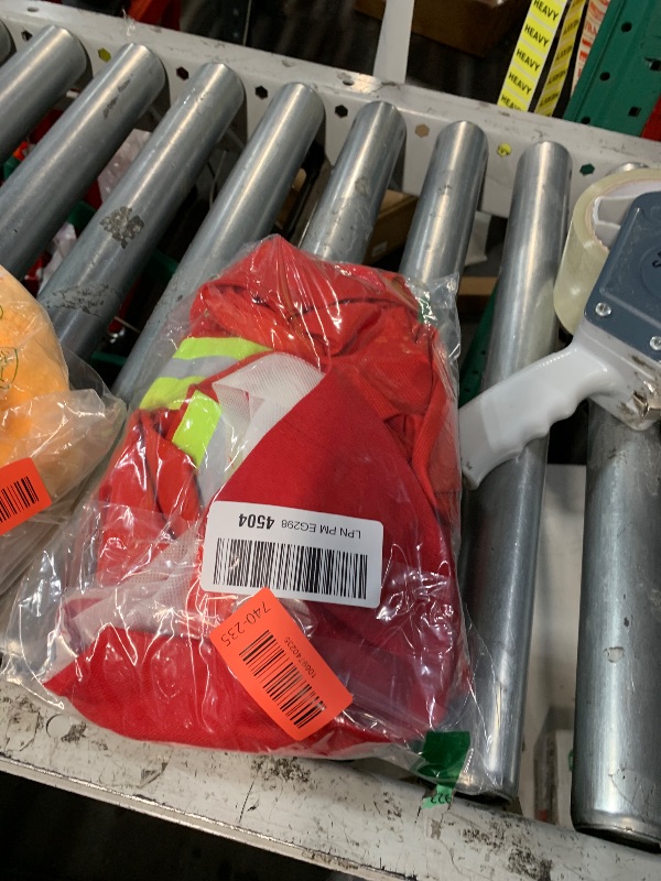 Photo 1 of ***Only pants, shirt & hat***Child Fire Fighter Chief Role Costume Red for Kids(110cm 3-4 Years)