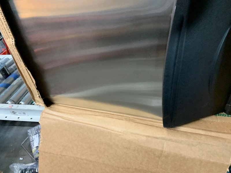 Photo 1 of (*Parts// fridge only*)Coolake 360 lb. Commercial Ice Machine Storage Bin, 26" Stainless Steel Space Saving Footprint Ice Bin with Convenient Lift-up Door, Filter, Scoop, Adjustable Feet, for Bar Restaurant Shop