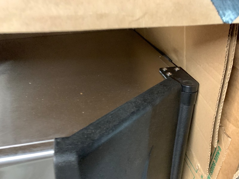 Photo 1 of (*Parts// fridge only*)Coolake 360 lb. Commercial Ice Machine Storage Bin, 26" Stainless Steel Space Saving Footprint Ice Bin with Convenient Lift-up Door, Filter, Scoop, Adjustable Feet, for Bar Restaurant Shop