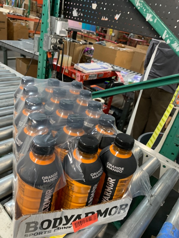 Photo 1 of (BESTBEFORE 12/9/25
BODYARMOR Sports Drink, Orange Mango, Electrolyte Drink Hydration, 28 Fl Oz Bottles (15 Pack), Flavored Coconut Water with B Vitamins & Antioxidants