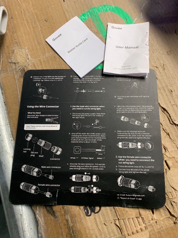Photo 1 of ***(USED/ UNKNOWN IF MISSING PARTS/ UNABLE TO TEST ITEM)***Govee Permanent Outdoor Lights Pro, 200ft with 120 RGBIC LED Lights for Daily and Accent Lighting, 75 Scene Modes for Outdoor Decor, IP67 Waterproof, Works with Alexa, Google Assistant, Matter, Bl