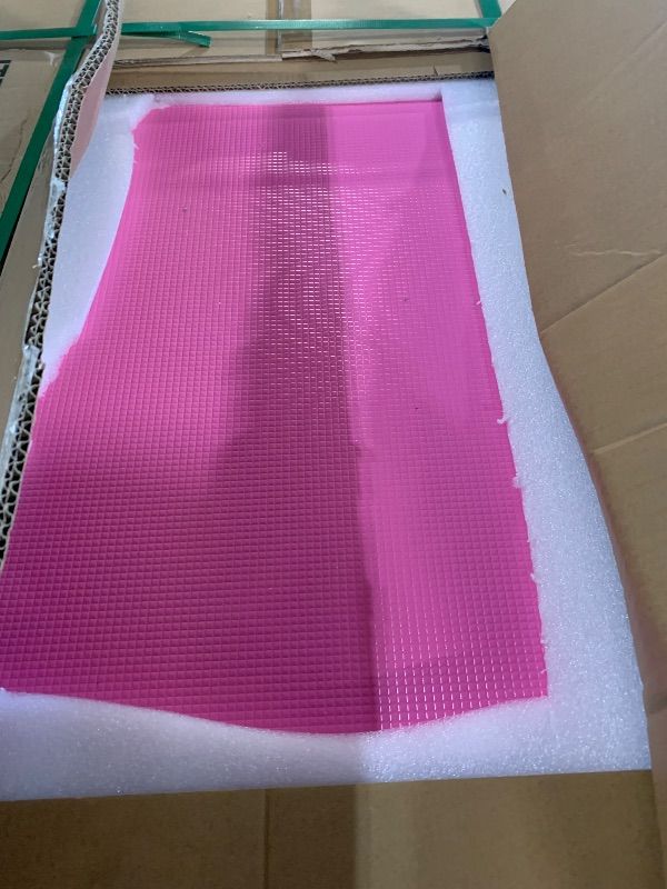 Photo 1 of ***FACTORY SEALED***(open for inspection)POLIMO LED Professional Electric Dog Grooming Table - 50" Heavy Duty Dog Grooming Station with LED, Button & Foot Control, Leveling Wheels, Grooming Arm, Anti-Slip Top & Tool Organizer (50", Pink)