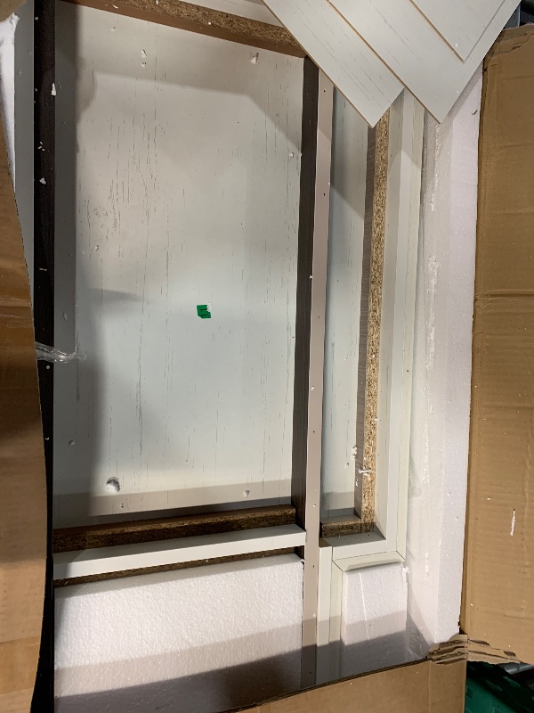 Photo 1 of ***DAMAGED - SEE NOTES/PICTURES***24" 3 Sided Glass Electric Fireplace & 59" TV Stand, 12 Colors LED Lights Flame, 750W/1500W, Tv Stand with Fireplace