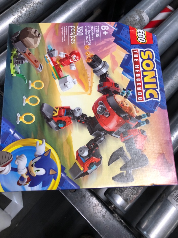 View 3 of ***FACTORY SEALED***LEGO Sonic The Hedgehog Knuckles vs. Dr. Eggman Egg Crusher Mech Building Toy - Pretend Play Building Blocks W/2 Minifigures for Kids, Ages 8+ - Gift Idea for Boys, Girls, & Any Gaming Fans - 77005