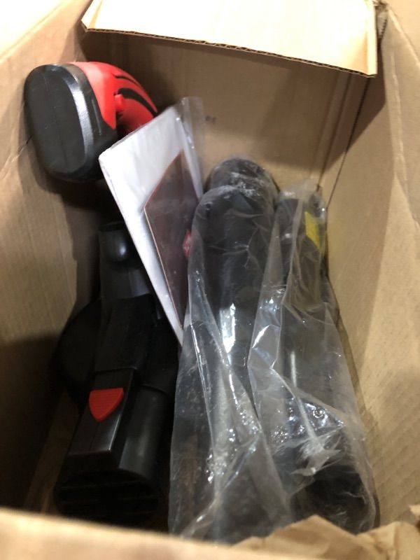 Photo 1 of ***MISSING PARTS***
MZK Cordless Leaf Blower,20V Battery Powered Leaf Blower for Lawn Care, Electric Lightweight Mini Hand Blower(Battery & Charger Included) for Blowing Leaves, Patio Cleaning, Lawn Care and Dust
