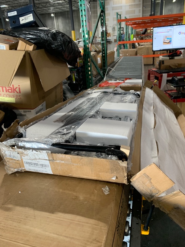 Photo 1 of Rolanstar Daybed with Charging Station and LED Lights, Height Adjustable Twin Daybed with Trundle, Metal Sofa Bed Frame with Steel Slat Support for Living Room, Bedroom and Guest Room, Black